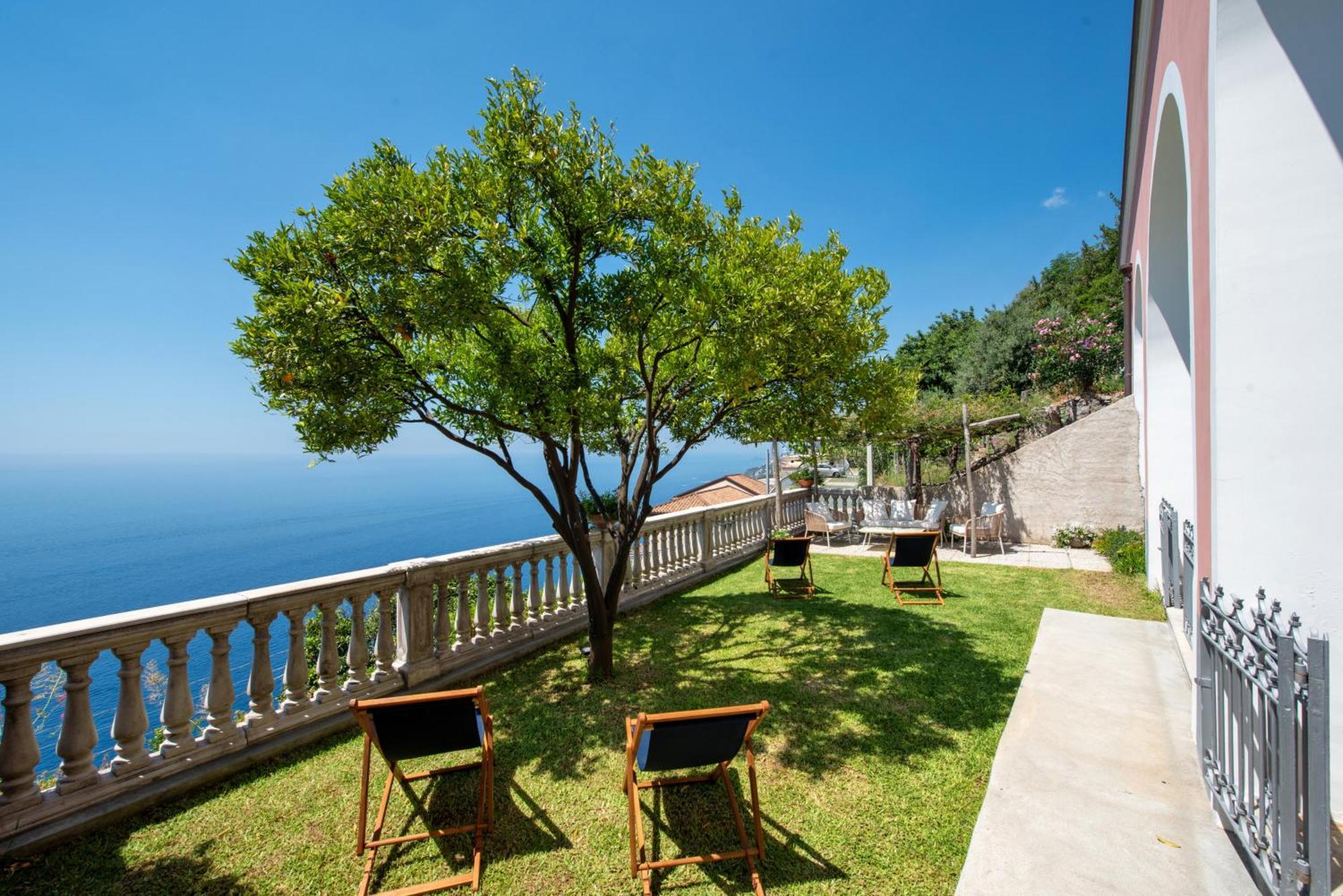 Villa Belvedere Amodeo - Terrace, Seaview, Wifi Conca dei Marini Exteriér fotografie