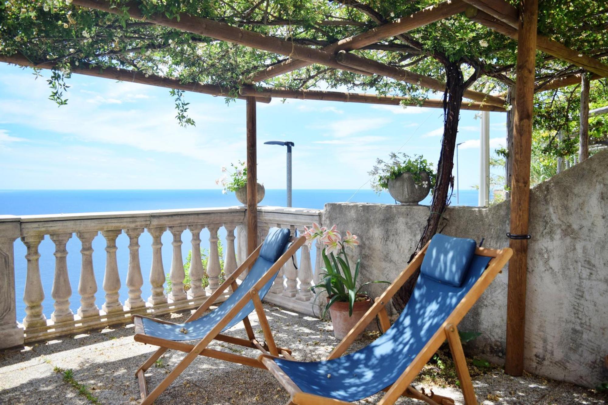 Villa Belvedere Amodeo - Terrace, Seaview, Wifi Conca dei Marini Exteriér fotografie
